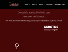 Tablet Screenshot of malicia.com.br